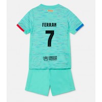 Barcelona Ferran Torres #7 Tredjedraktsett Barn 2023-24 Kortermet (+ Korte bukser)